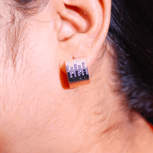Luxe Gradient Square Earring