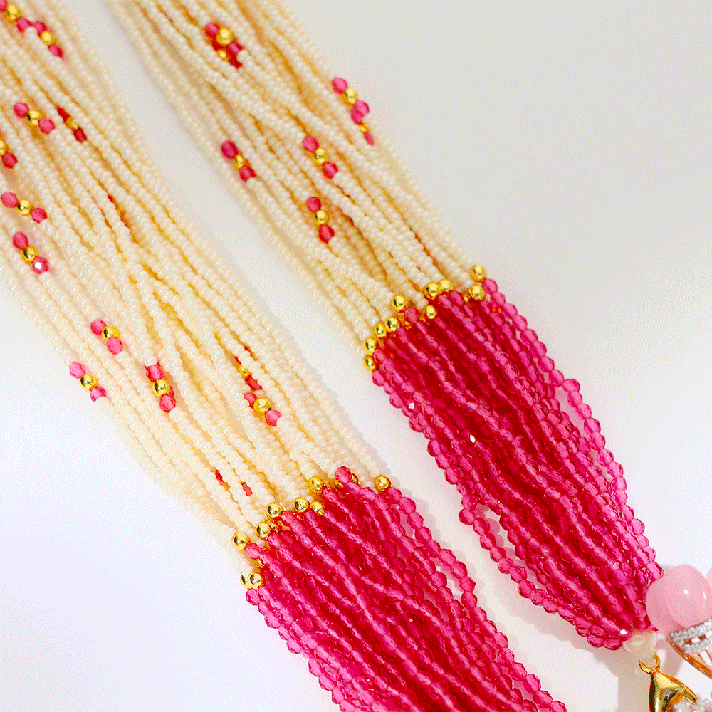 Pink Krishna Bloom God Pendant - Image 3