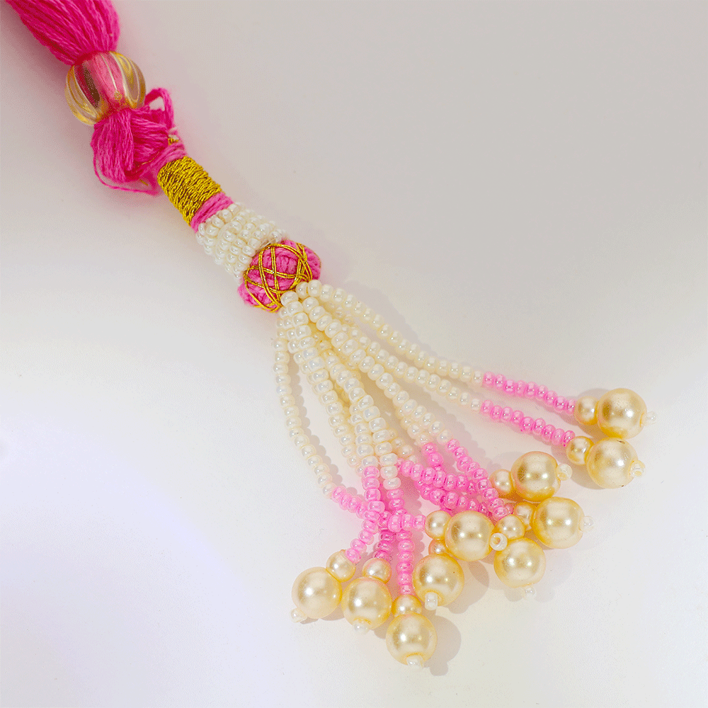 Pink Krishna Bloom God Pendant - Image 4