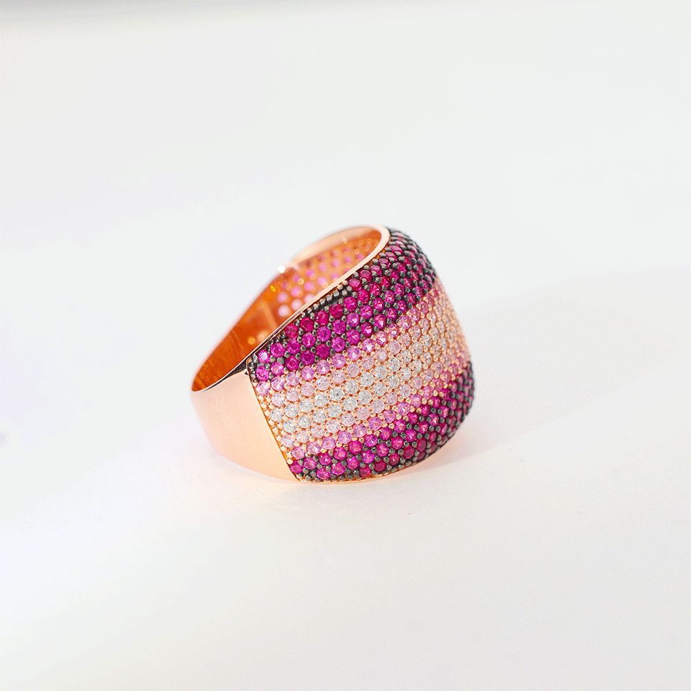 Pink Shine Band Ring - Image 3