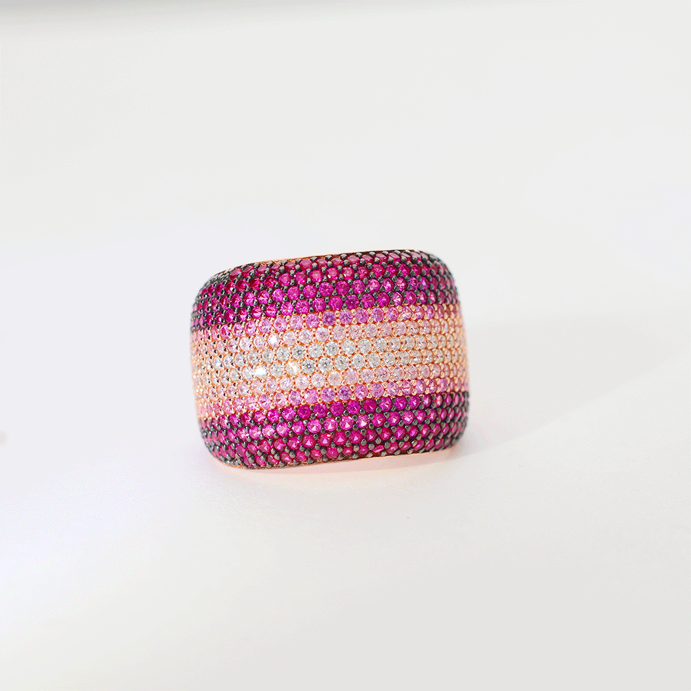 Pink Shine Band Ring - Image 2