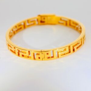 Greek Pattern Gold Ladies Bracelet