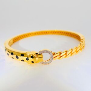 Panther Glow Gold Ladies Bracelet