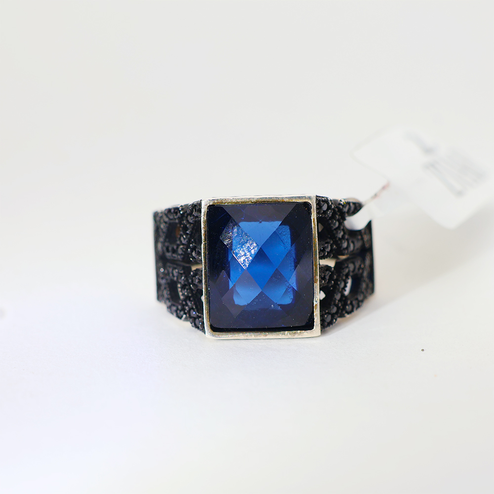 Midnight Blue Gents Ring - Image 2