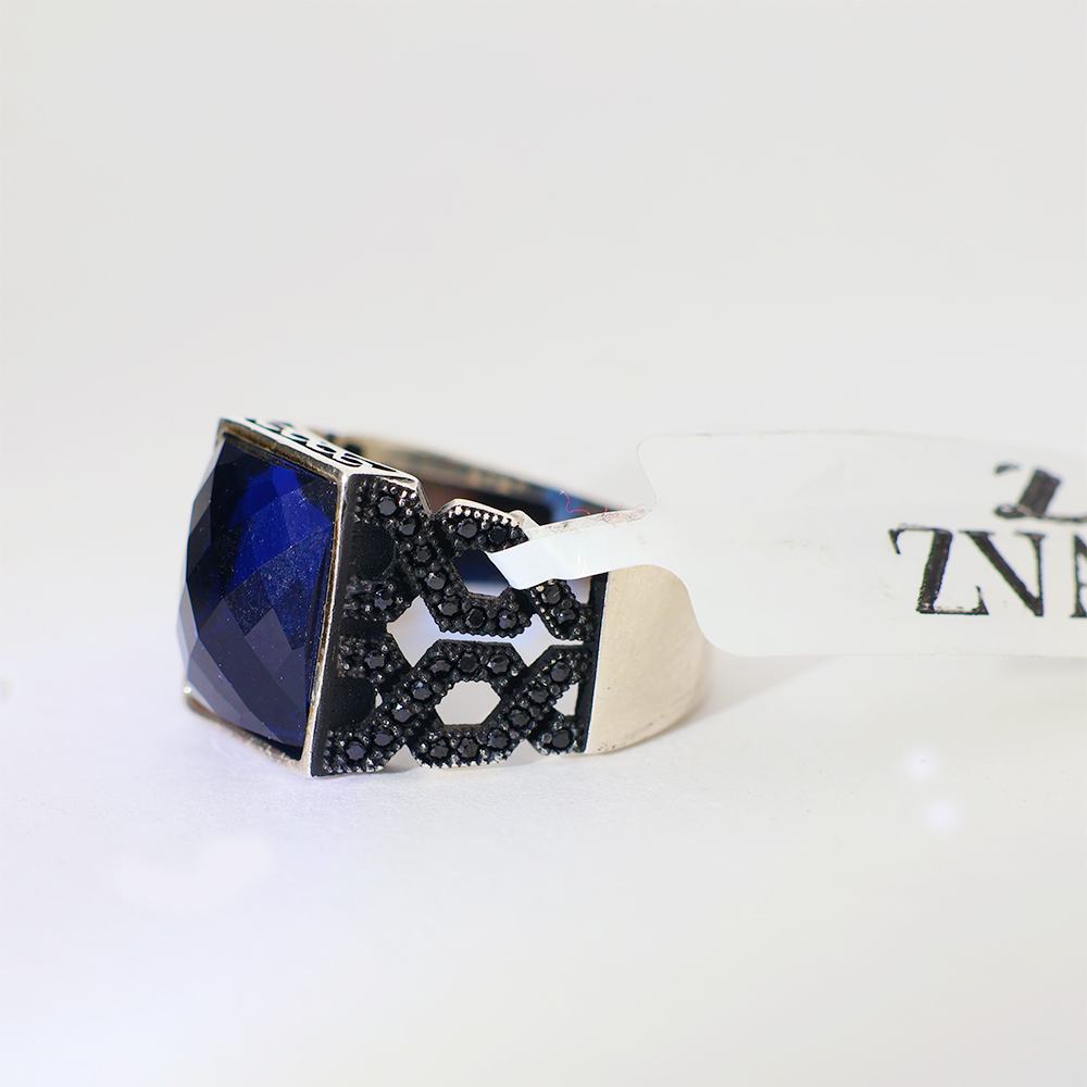 Midnight Blue Gents Ring - Image 3