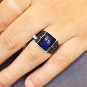 Midnight Blue Gents Ring