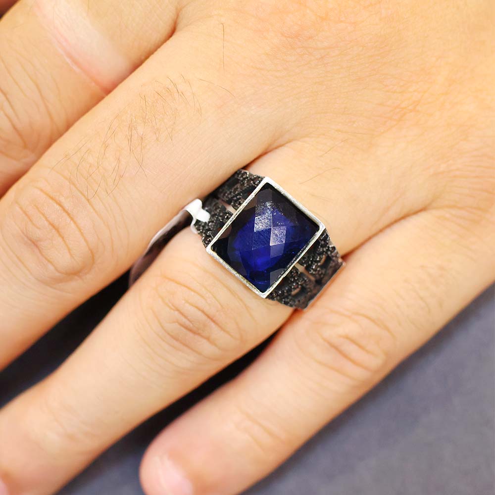 Midnight Blue Gents Ring