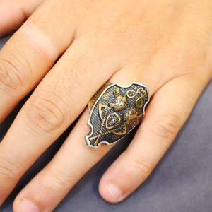 Royal Lion Shield Gents Ring