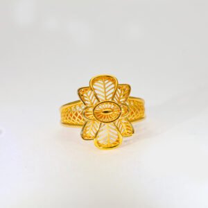 Golden Bloom Gold Ladies Ring