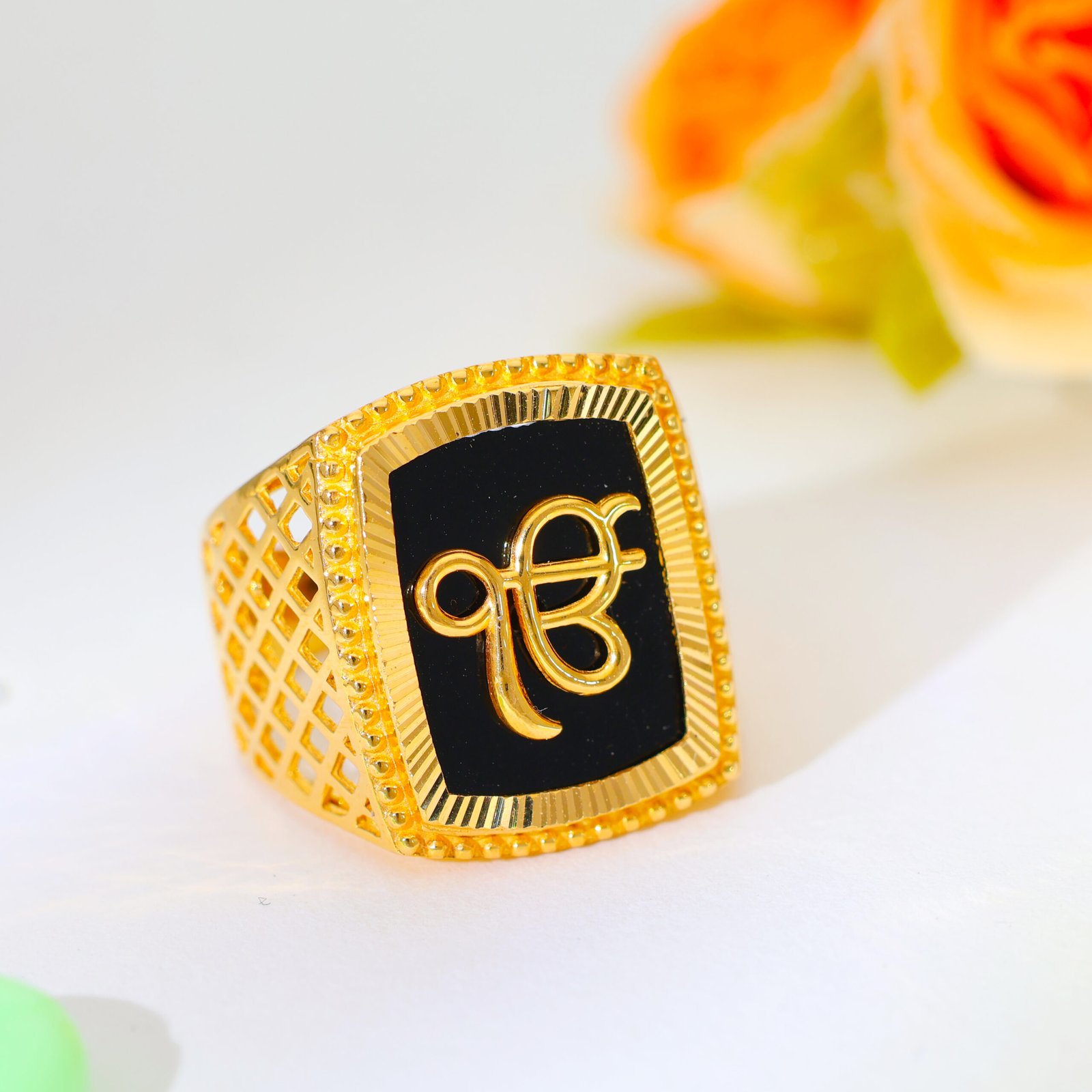 Divine Ek Onkar Gold Gents Ring - Image 5
