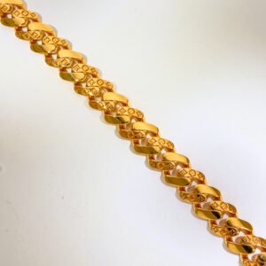 Signature Link Gold Gents Bracelet