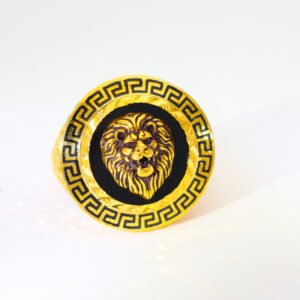 Regal Lion Gold Gents Ring