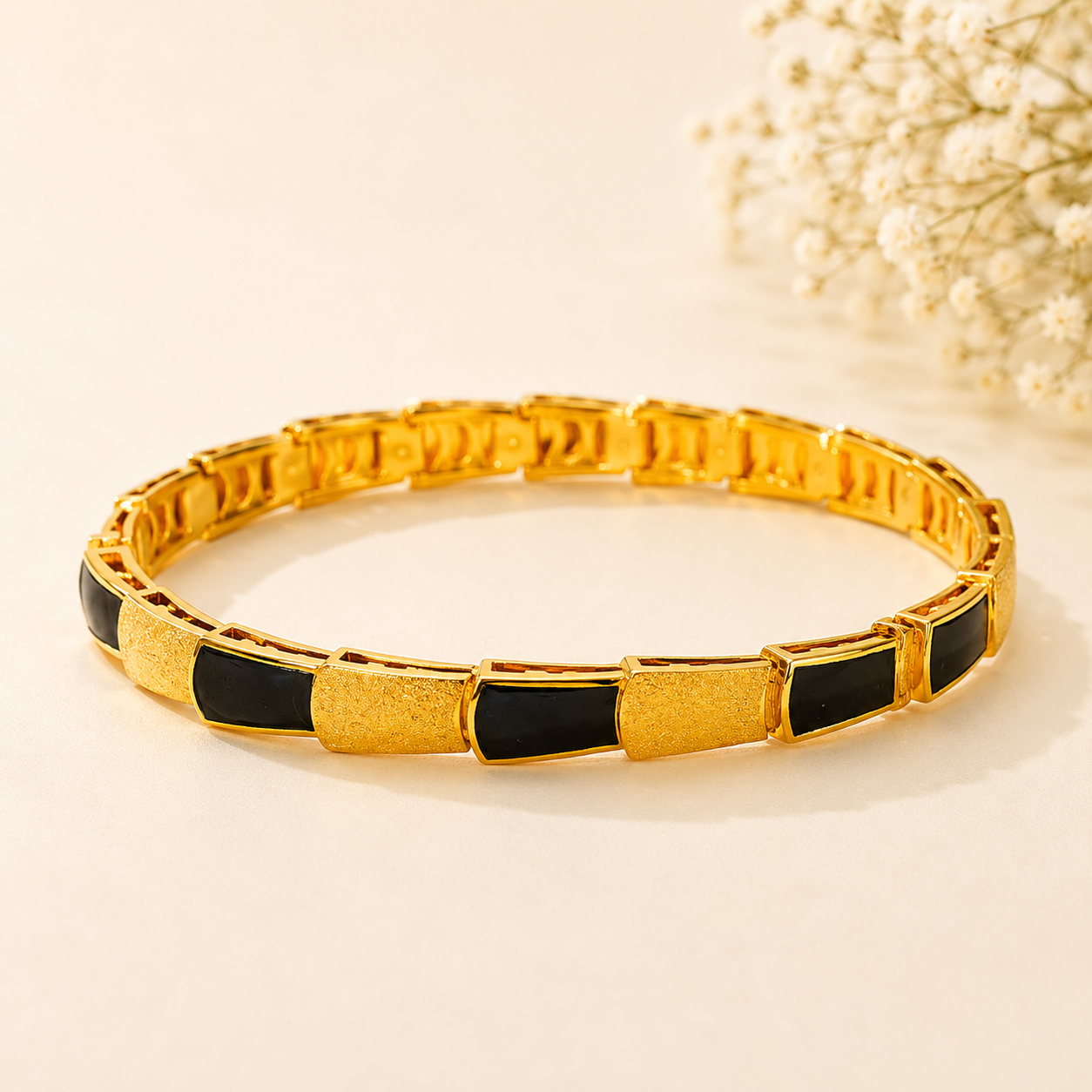 Midnight Luxe Gold Ladies Kada - Image 4