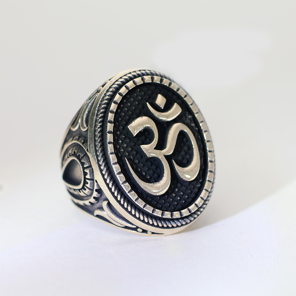 Om Power Gents Ring - Image 3