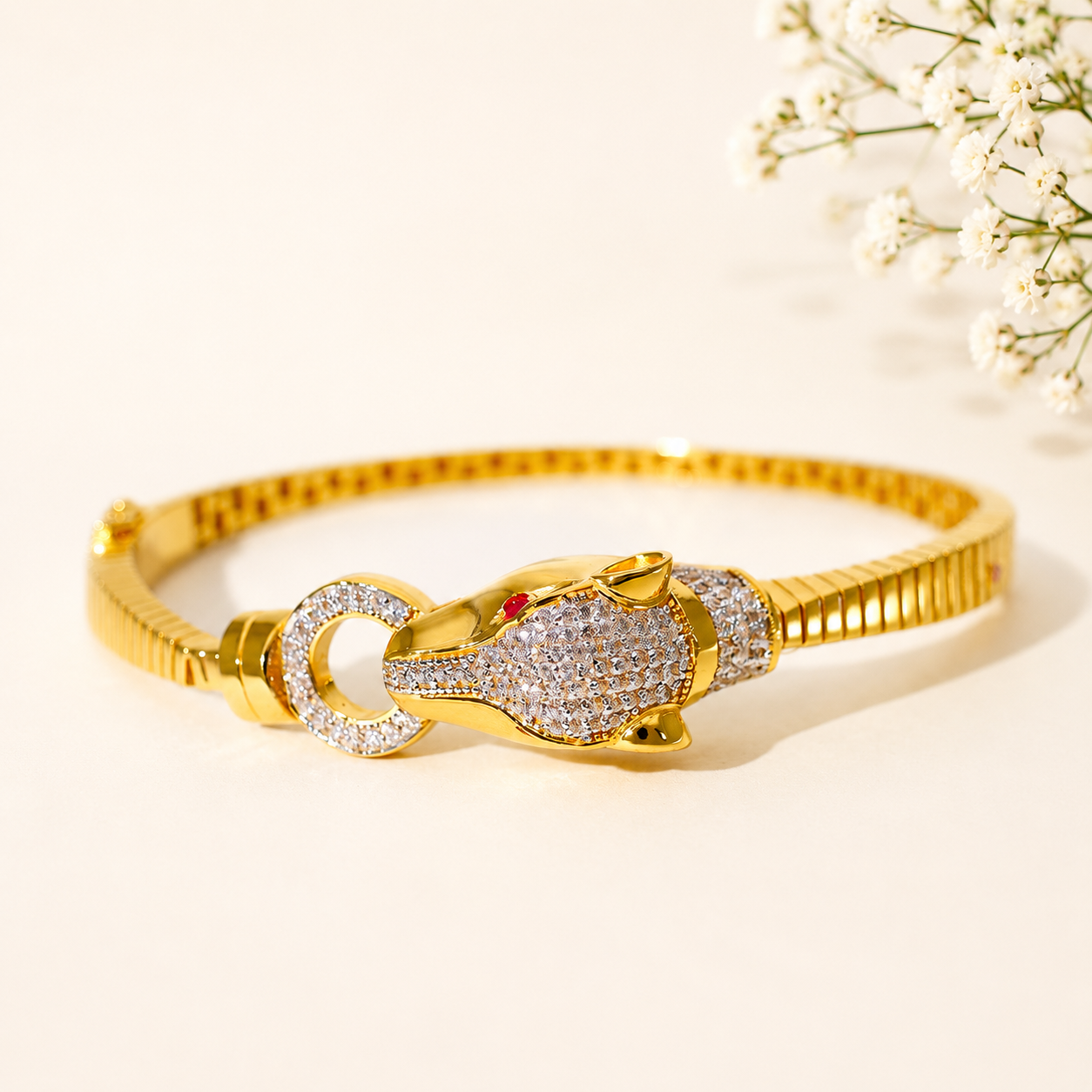 Royal Panther Gold Ladies kada - Image 5
