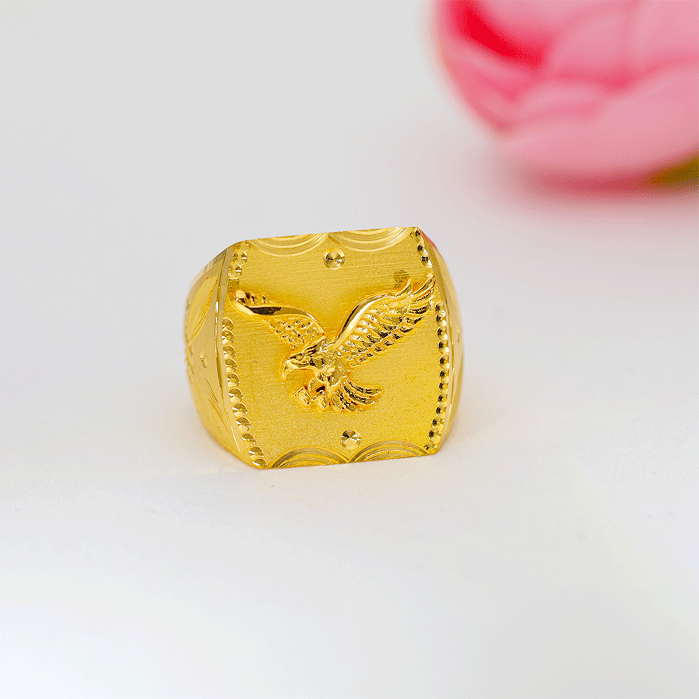 Sky Eagle Gold Gents Ring - Image 4