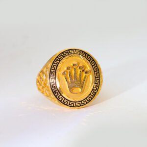 Royal Crown Gold Gents Ring