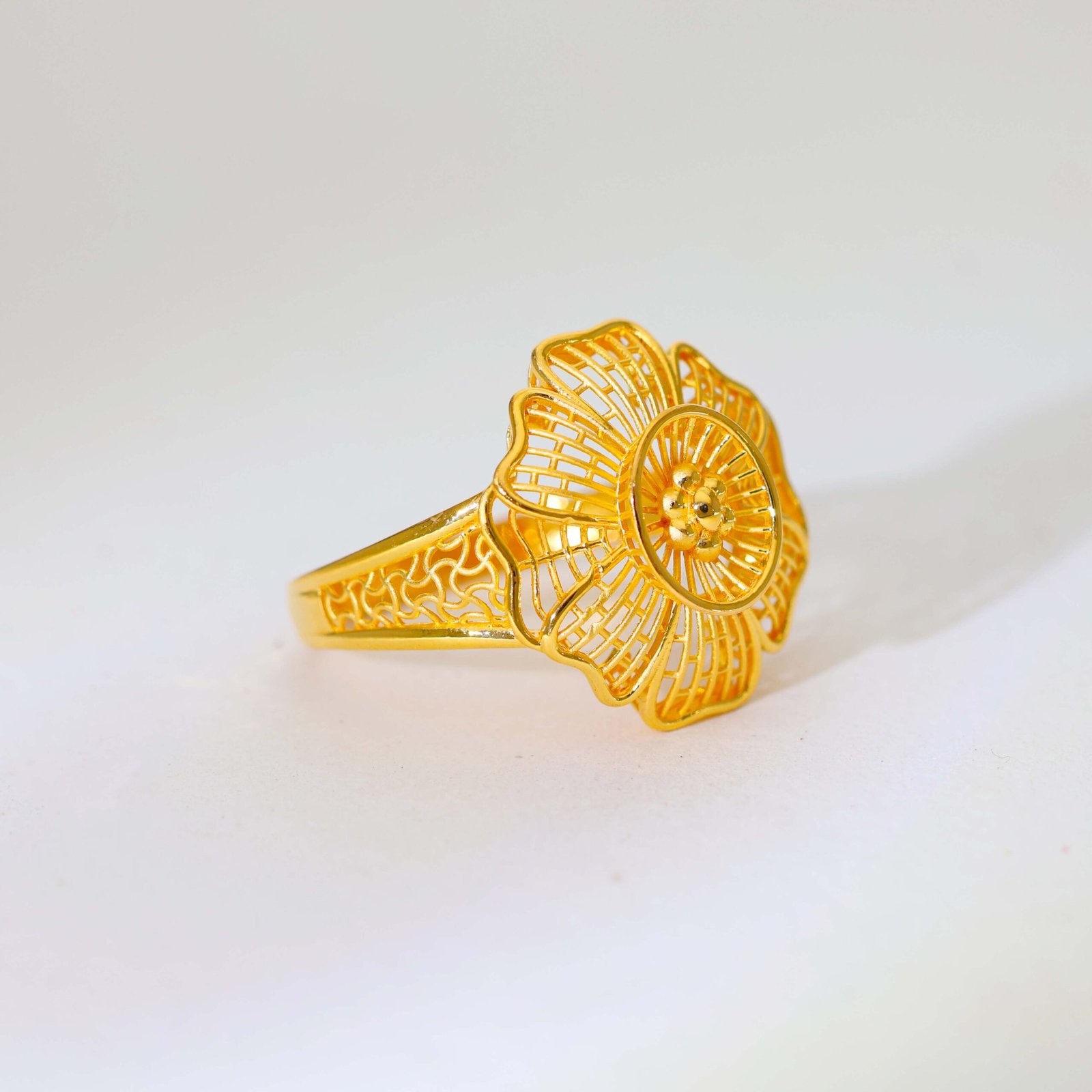 Golden Bloom Gold Ladies Rings - Image 2