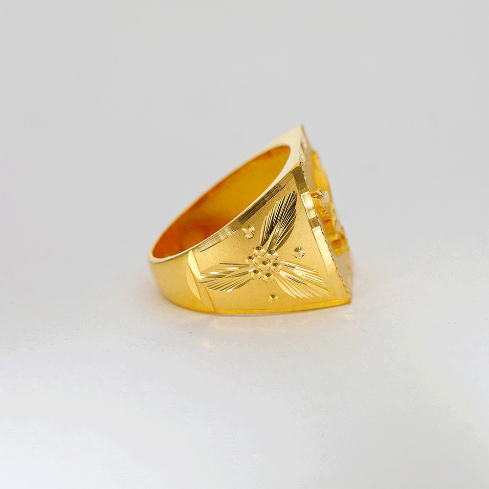 Sky Eagle Gold Gents Ring - Image 2