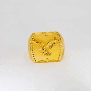 Sky Eagle Gold Gents Ring