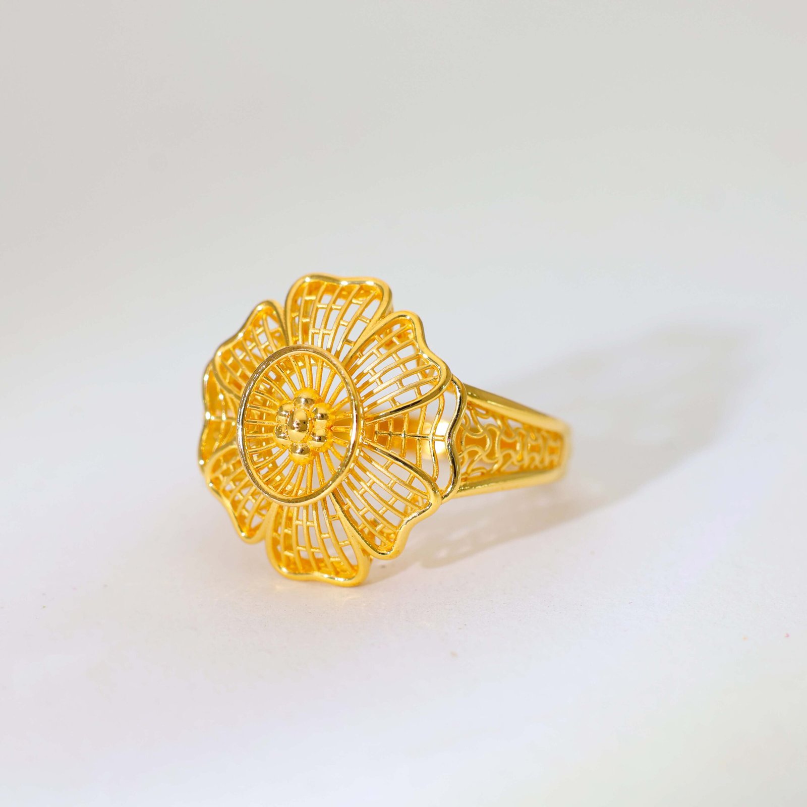 Golden Bloom Gold Ladies Rings - Image 3