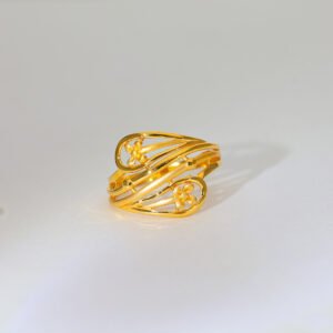 Golden Bloom Gold Ladies Ring