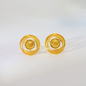 Golden Halo Gold Earrings