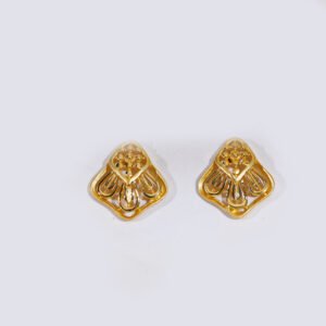 Golden Petal Gold Earring