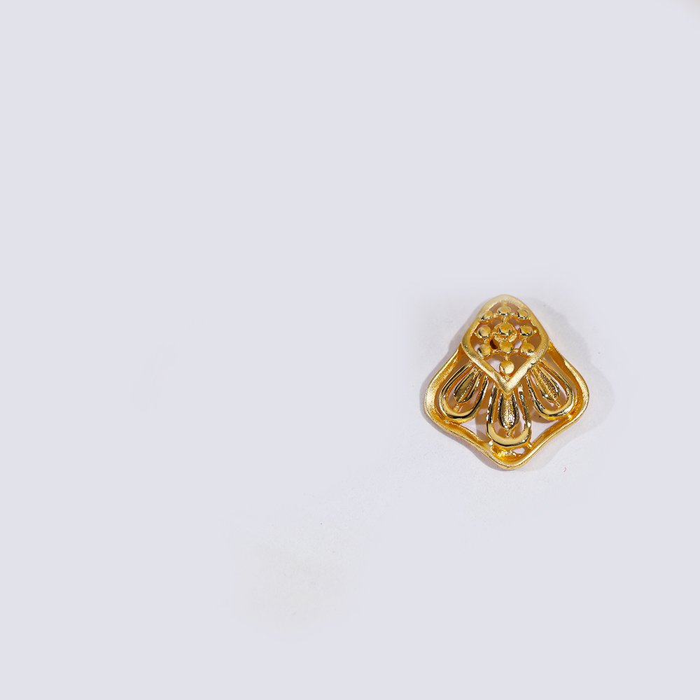 Golden Petal Gold Earring - Image 2