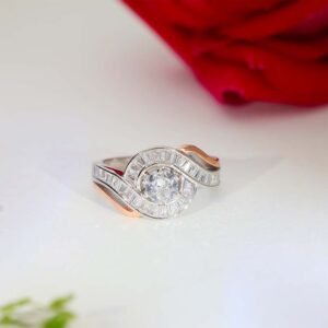Rose Swirl Diamond Cocktail Ring