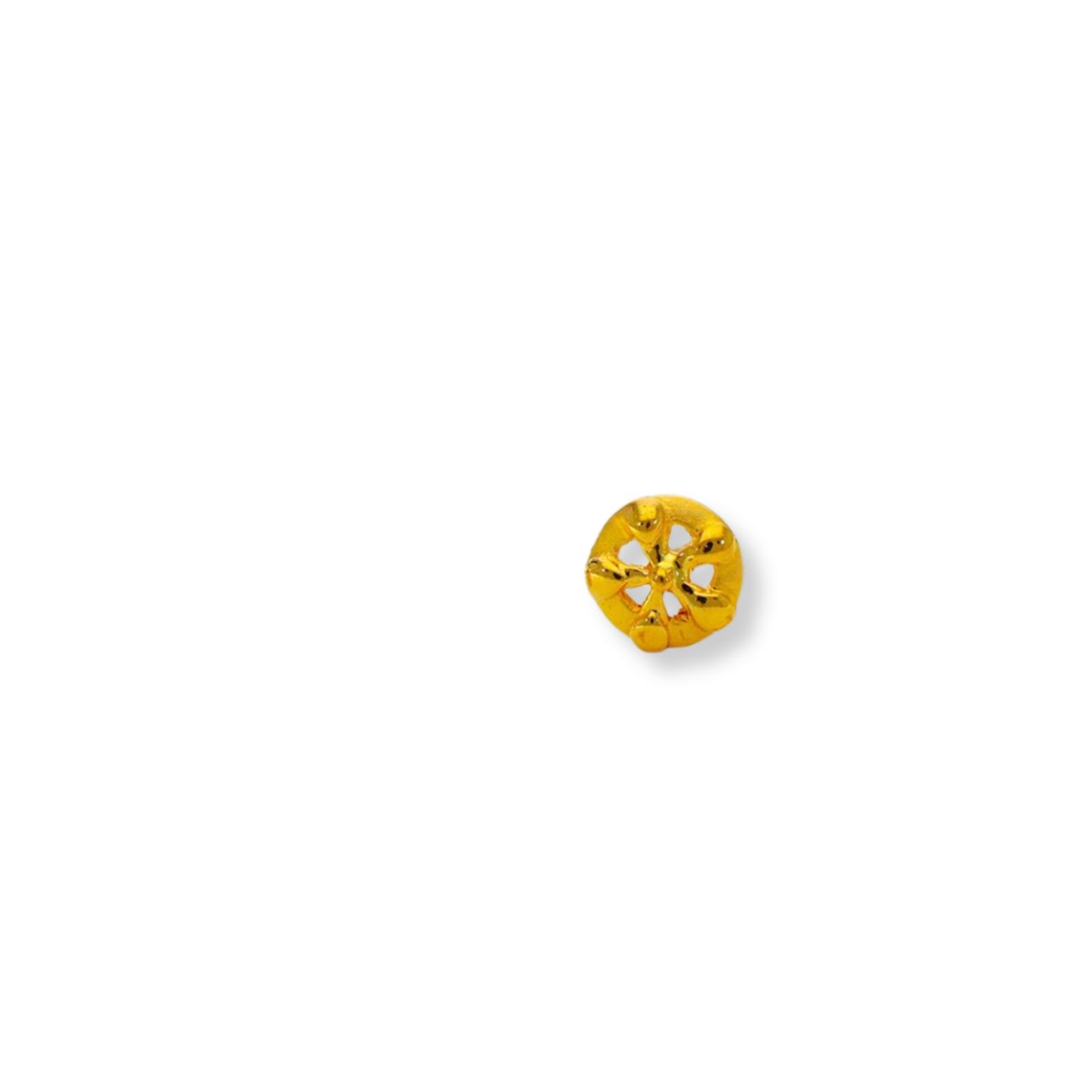 Floral Glow Gold Ladies Earrings - Image 2