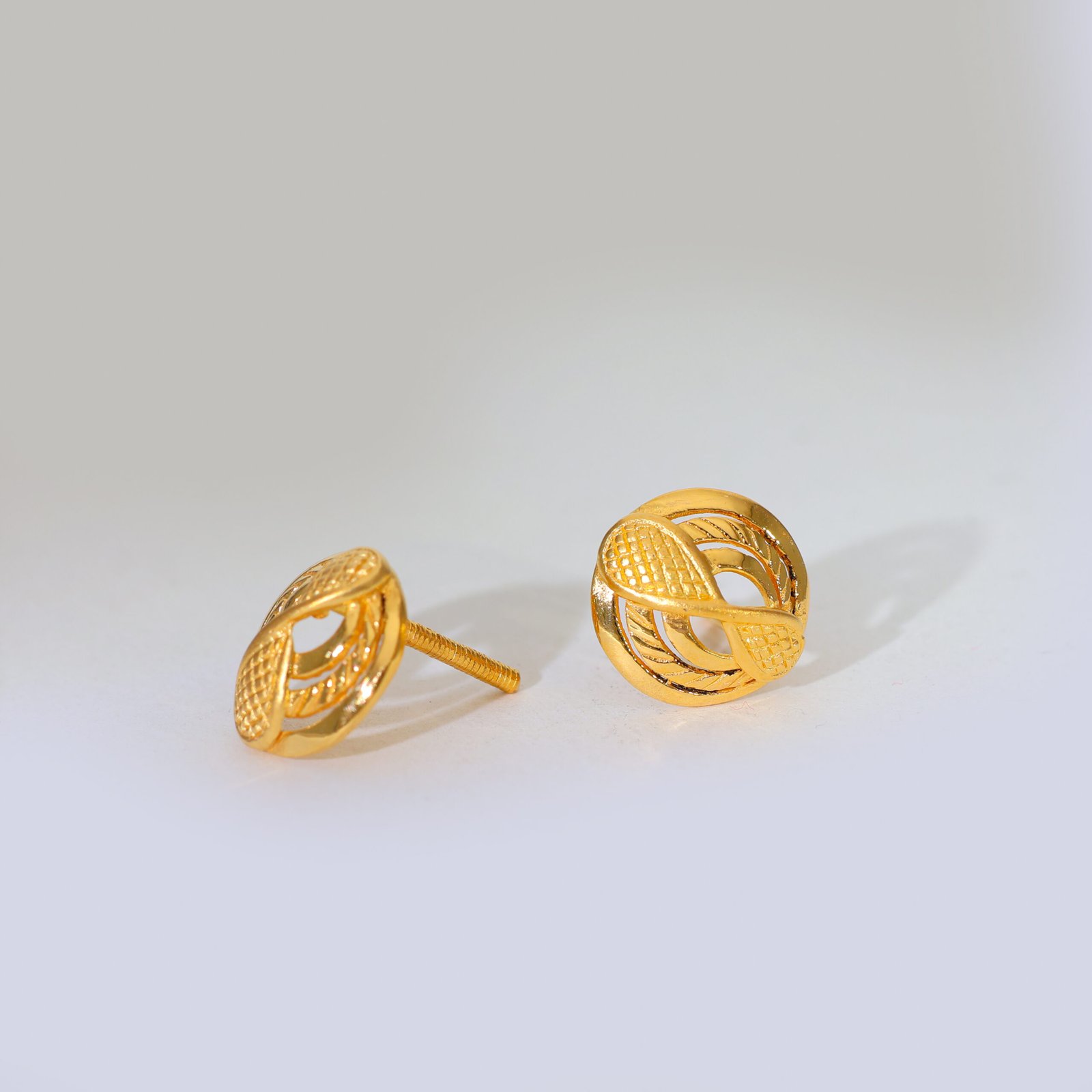 Infinity Grace Gold Earrings - Image 3