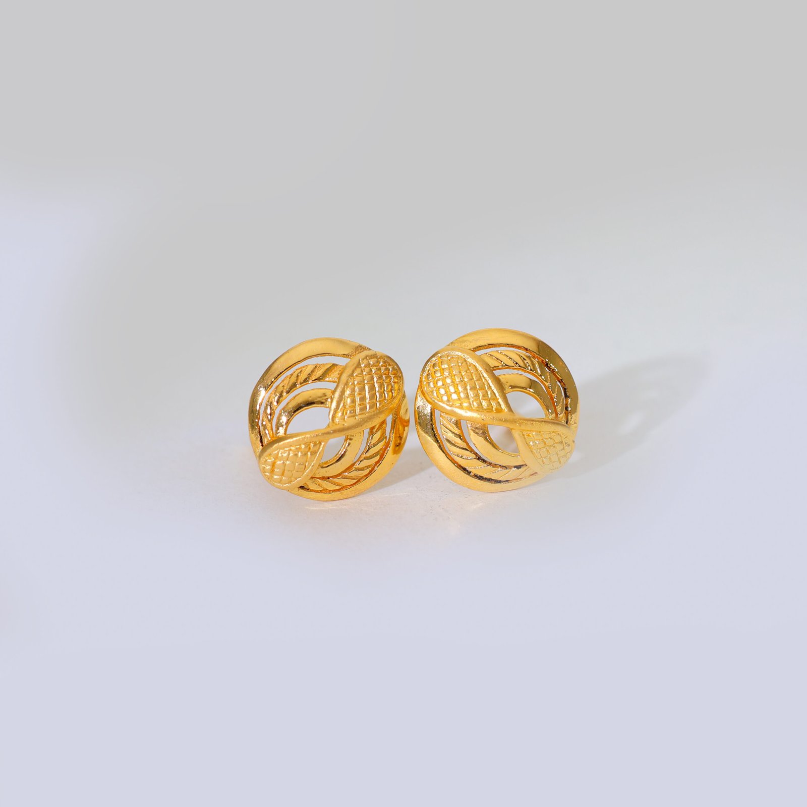 Infinity Grace Gold Earrings