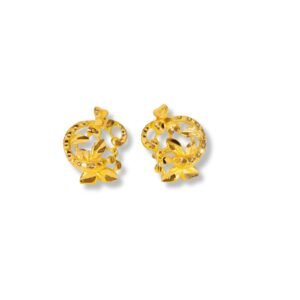 Heart Vine Gold Ladies Earrings