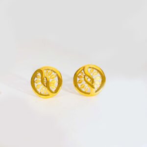Floral Flow Gold Earring