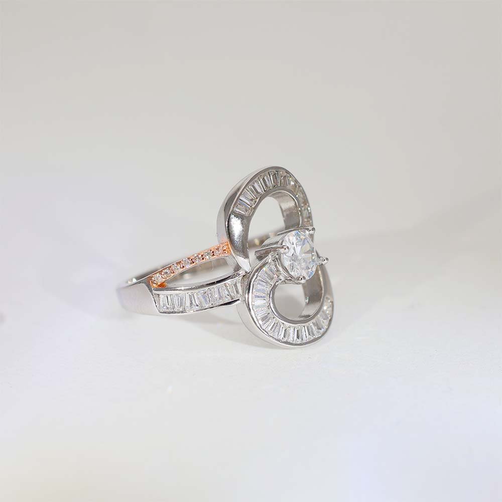 Infinity Glow Diamond Cocktail Ring - Image 3