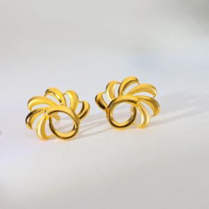 Golden Bloom Gold Earrings