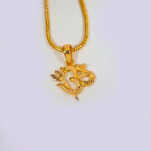Blessing Om Gold Pendant