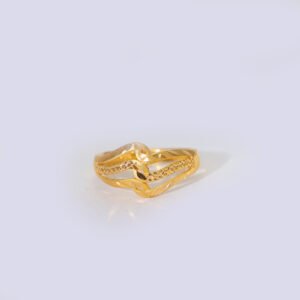 Floral Grace Gold Ladies Ring