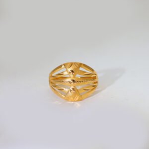 Petal Charm Gold Ladies Ring
