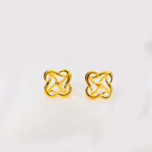 Golden Wave Gold Earring