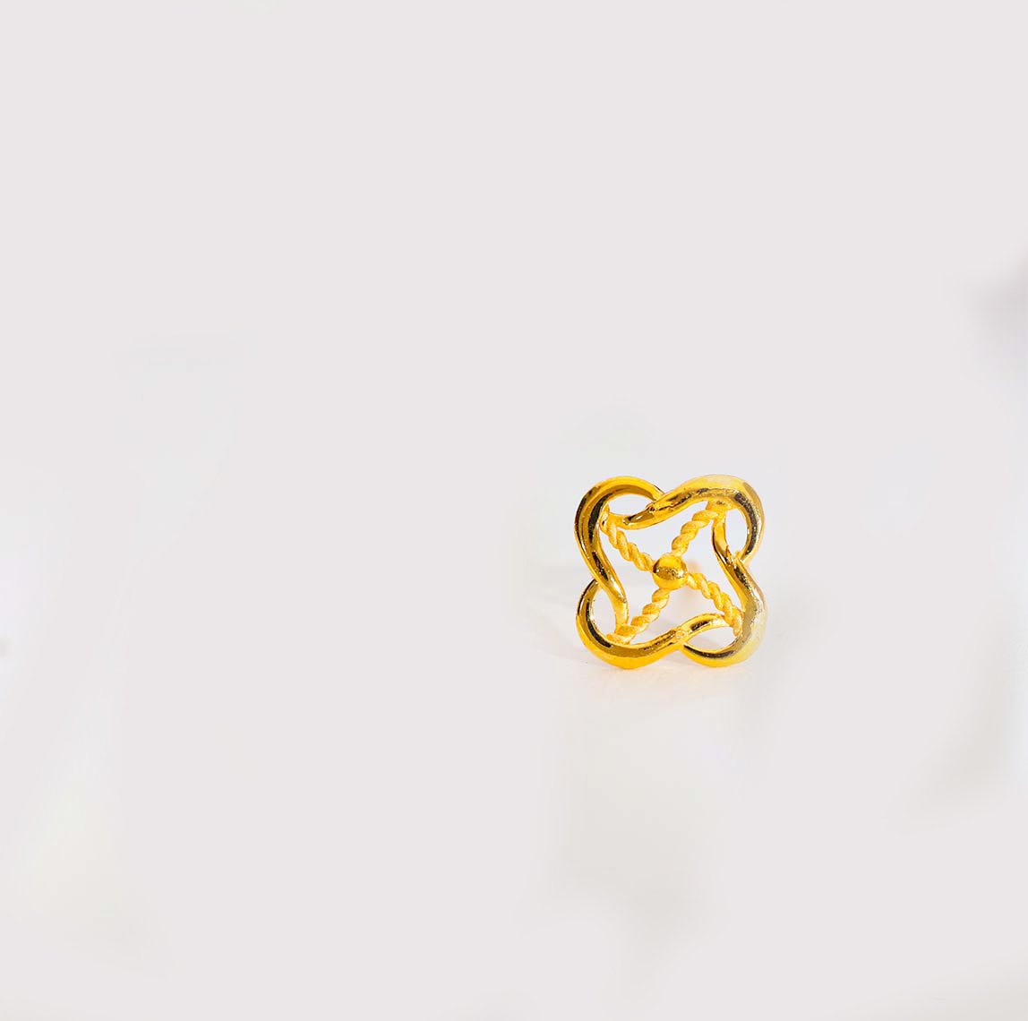 Golden Wave Gold Earring - Image 2