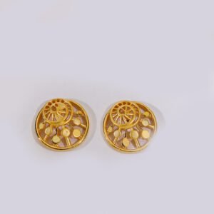 Golden Orbit Gold Earring