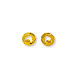 Golden Swirl Gold Ladies Earrings