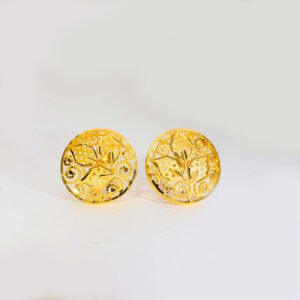 Golden Leaf Gold Earrings