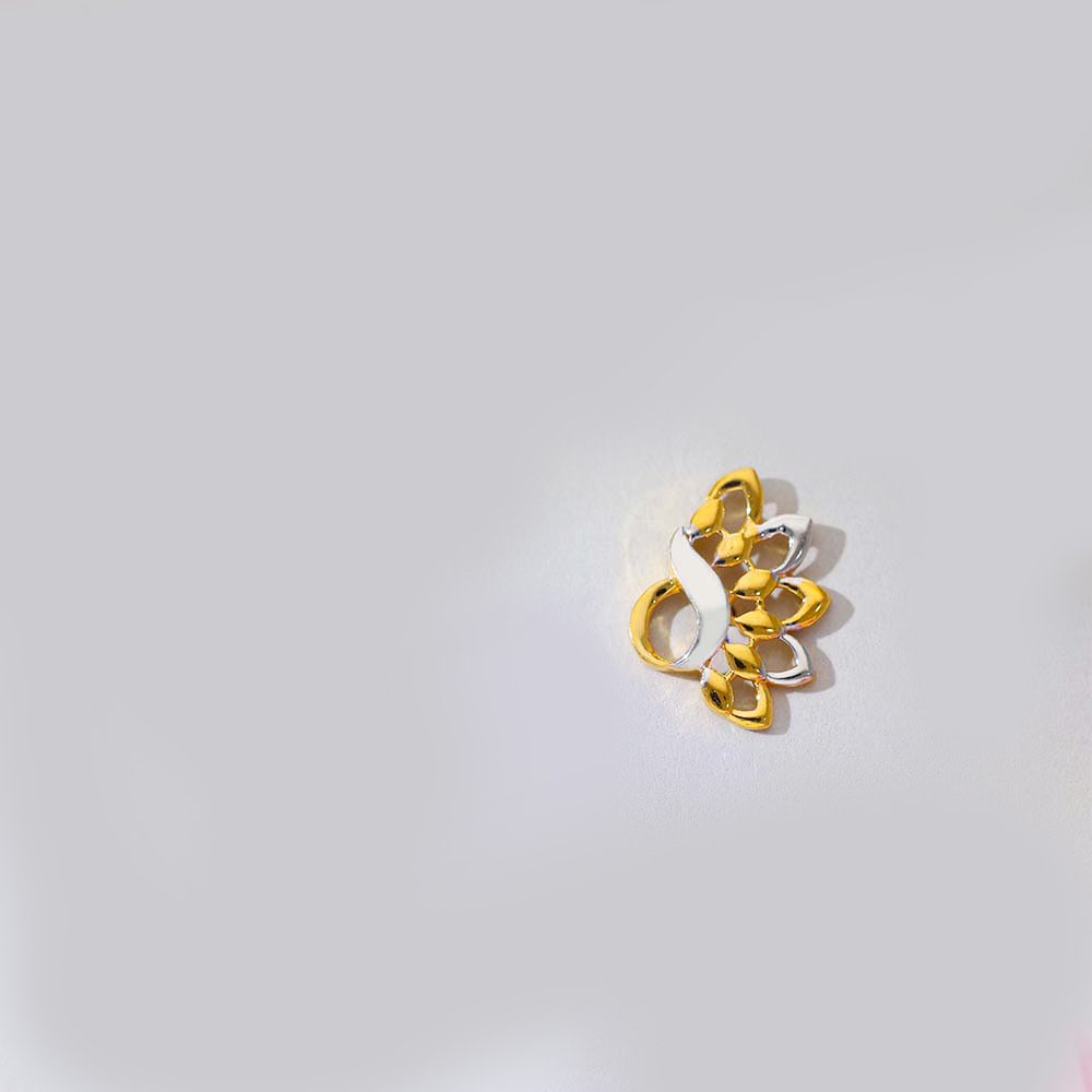 Blossom Wave Gold Earring - Image 2