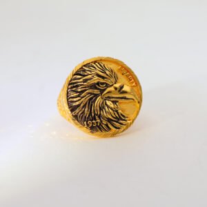 Liberty Eagle Gold Gents Ring