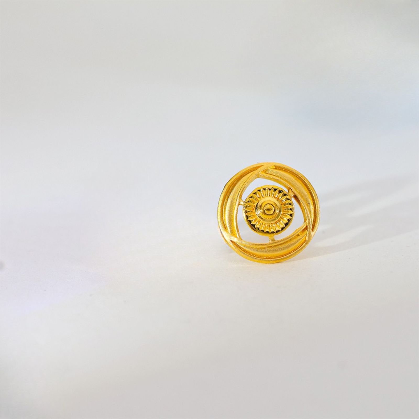 Golden Halo Gold Earrings - Image 2