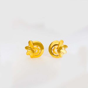 Ocean Flow Gold Earring