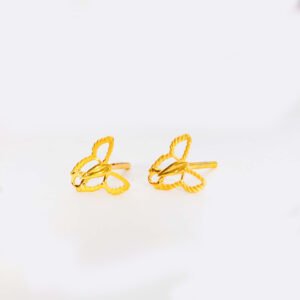 Butterfly Bloom Gold Earring